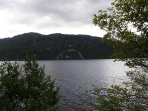 The Horseshoe Scree on Loch Ness where Torquil MacLeod saw the monster