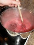 Making Raspberry Jam